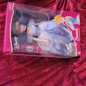 Disney Cinderella Porcelain Keepsake Doll. Brass Key